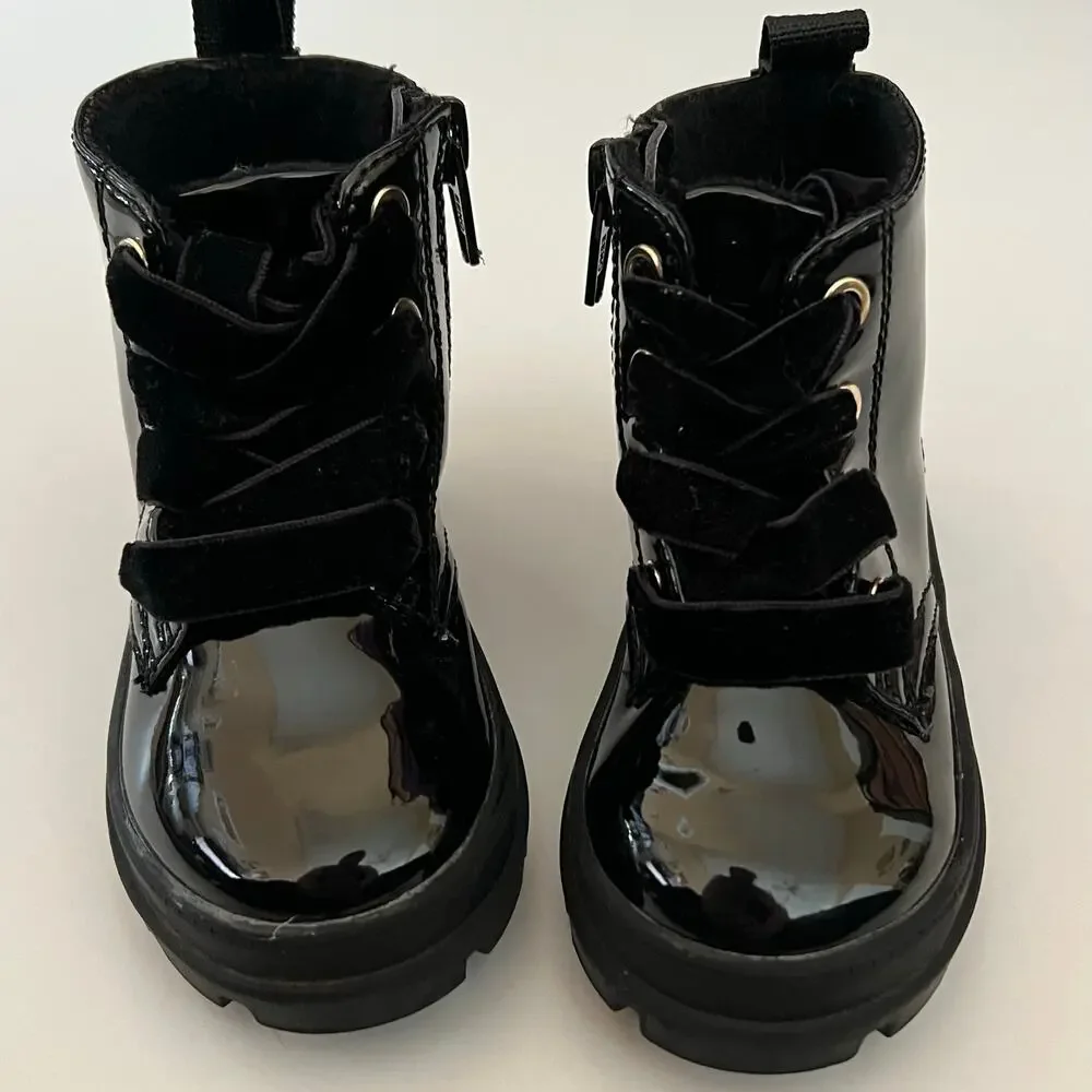 H&M black toddler boots